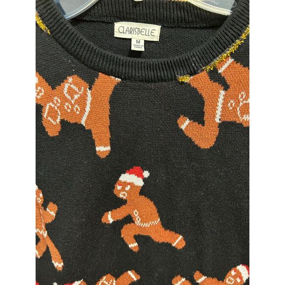 Clarisbelle Oh Snap Black Christmas Sweater - Women’s Size M - Please Read! - Picture 2 of 4